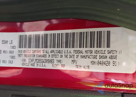 2016 Jeep Cherokee Limited from USA, damaged, VIN 1C4PJMDB9GW309083